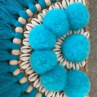 Bali bag Turchese pon pon Conc