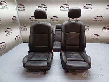 Set sedili in pelle nera bmw serie 5 f11 lci 520d