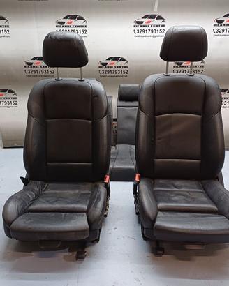 Set sedili in pelle nera bmw serie 5 f11 lci 520d