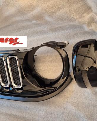 JEEP RENEGADE KIT GRIGLIA RADIATORE -CALOTTE NERO 