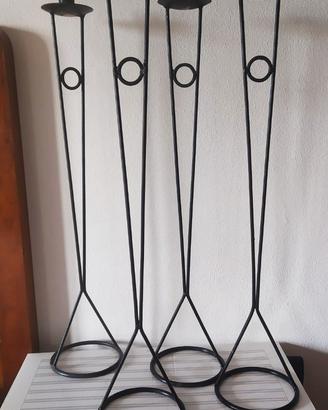 Porta candele ferro battuto