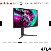 LG 27GR93U-B MONITOR GAMING,27