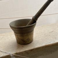 Antico mortaio bronzo