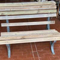 Panchina da giardino in legno impregnato