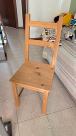 Sedia Ivar in legno 3 pz