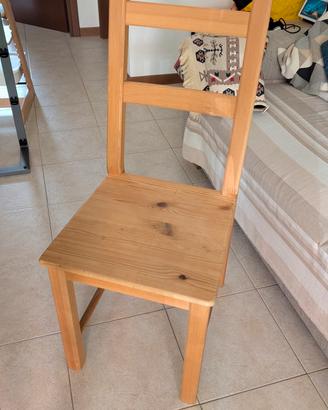 Sedia Ivar in legno 3 pz
