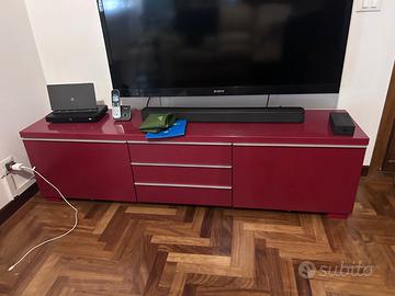 Mobile TV IKEA BESTÅ BURS rosso