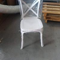 Sedia resina bianca resistente