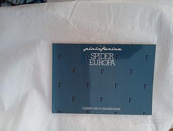 Pininfarina Spider Europa USO MANUTENZIONE origina