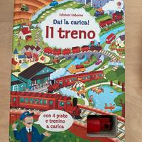 Libri con trenino e aereo a carica