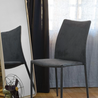 Ingenia sedia Amy 44.49 EcoNabuk TBK04 grigio 2 pz