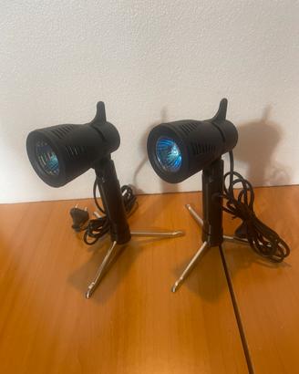 LAMPADA MINI SPOT FOTOGRAFO COPPIA TREPPIEDE