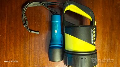  torcia sub vega 2 piu torcia di riserva 