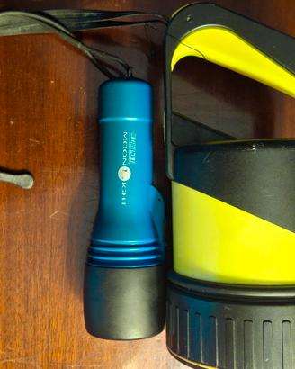  torcia sub vega 2 piu torcia di riserva 