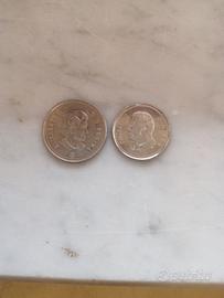 monete Canada argento 25 e 5 centesimi