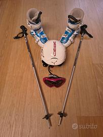 Scarponi + Casco + Maschera da sci Bambino 