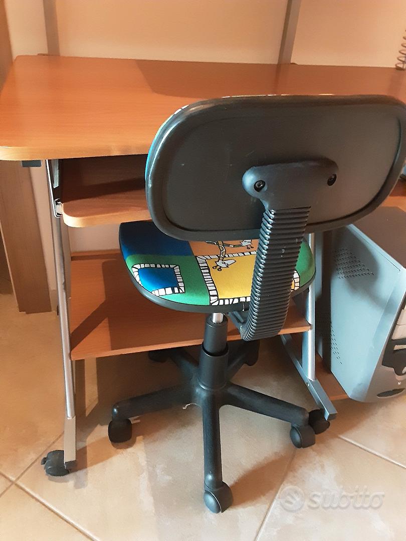 Tavolino con rotelle, scrivania per Laptop con Ruote, Comodino