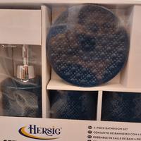 4 pezzi accessori Bagno Hersig nuovo