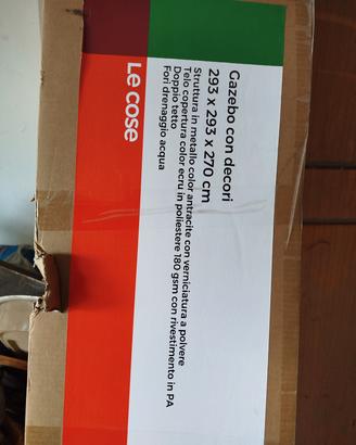 gazebo con decori " le cose" 3 x3