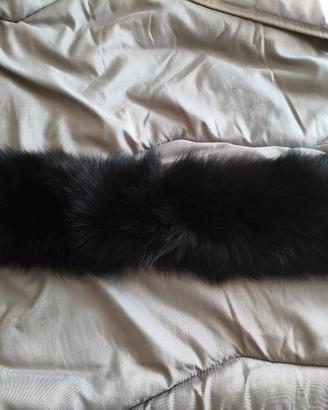 Colletto in pelliccia di Visone nero