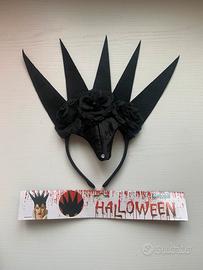 Cerchietto Corona Nera per Halloween