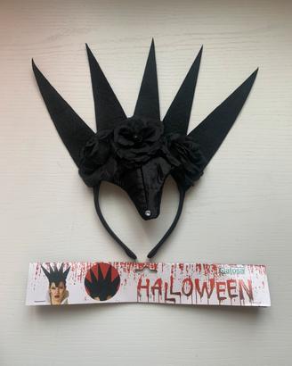 Cerchietto Corona Nera per Halloween