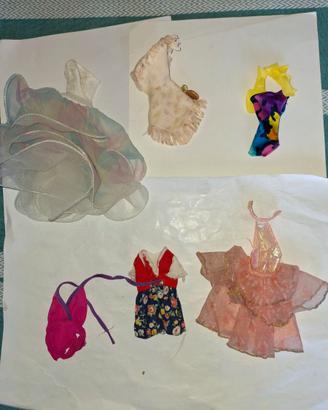 Lotto vintage vestitini Barbie anni 80-90