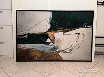 Quadro stampa astratta con cornice