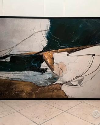 Quadro stampa astratta con cornice
