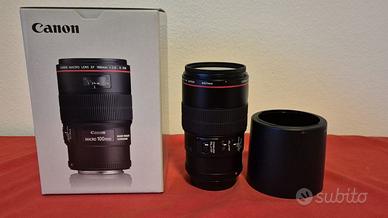 obiettivo Canon  100 mm EF 2.8 Macro IS USM