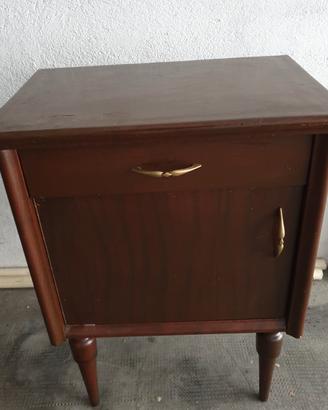 Comodino Vintage in legno 