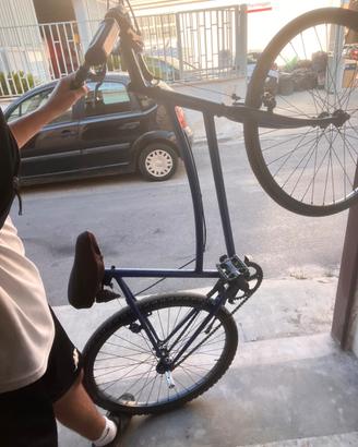 Bici graziella single speed blu