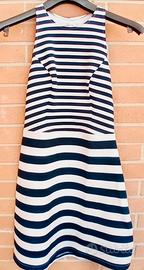 Abito Abercrombie bianco e blu S