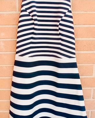 Abito Abercrombie bianco e blu S