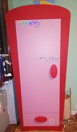 cameretta rosa e rossa mammut Ikea