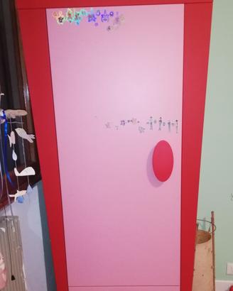 cameretta rosa e rossa mammut Ikea