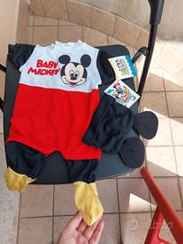 Vintage body+berretto Disney Babies Mickey