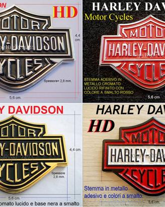 HARLEY DAVIDSON HD STEMMI METALLO EMBLEMA LOGO new