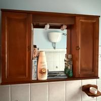 SPECCHIERA, 2 ANTE CONTENITORE, 92X16XH63 CM