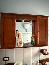 SPECCHIERA, 2 ANTE CONTENITORE, 92X16XH63 CM