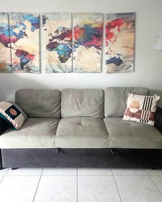 Divano Mondo Convenienza 3 posti letto estraibile 