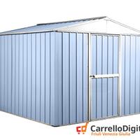 Box porta attrezzi lamiera 276x260 azzurro