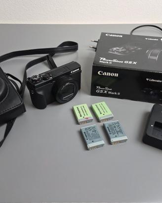 Canon PowerShot G5 X Mark II con 2 batterie