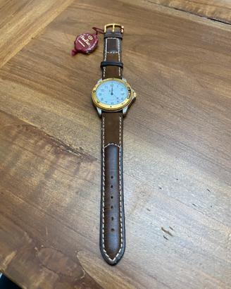 Orologio Dom Baiz Sport 91 Vintage NUOVO Pelle