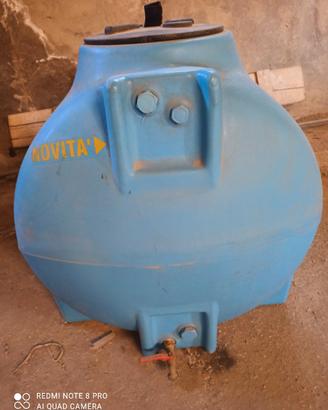 serbatoio da 500 litri usato con rubinetto