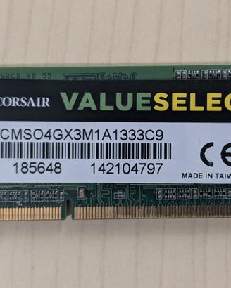 DDR3 4GB SODIMM - Corsair