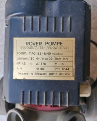 elettropompa rover 