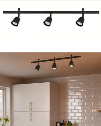 lampadario a binario soffitto 3 faretti