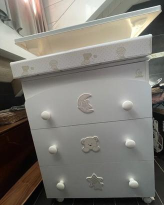 Fasciatoio bagnetto con cassettiera