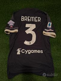 Maglia Juventus Bremer match worn preparata tg 6